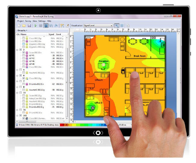 Wireless System Installation, Heat Map, Cabling